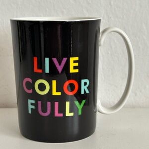 Kate Spade “Live Colorfully” mug